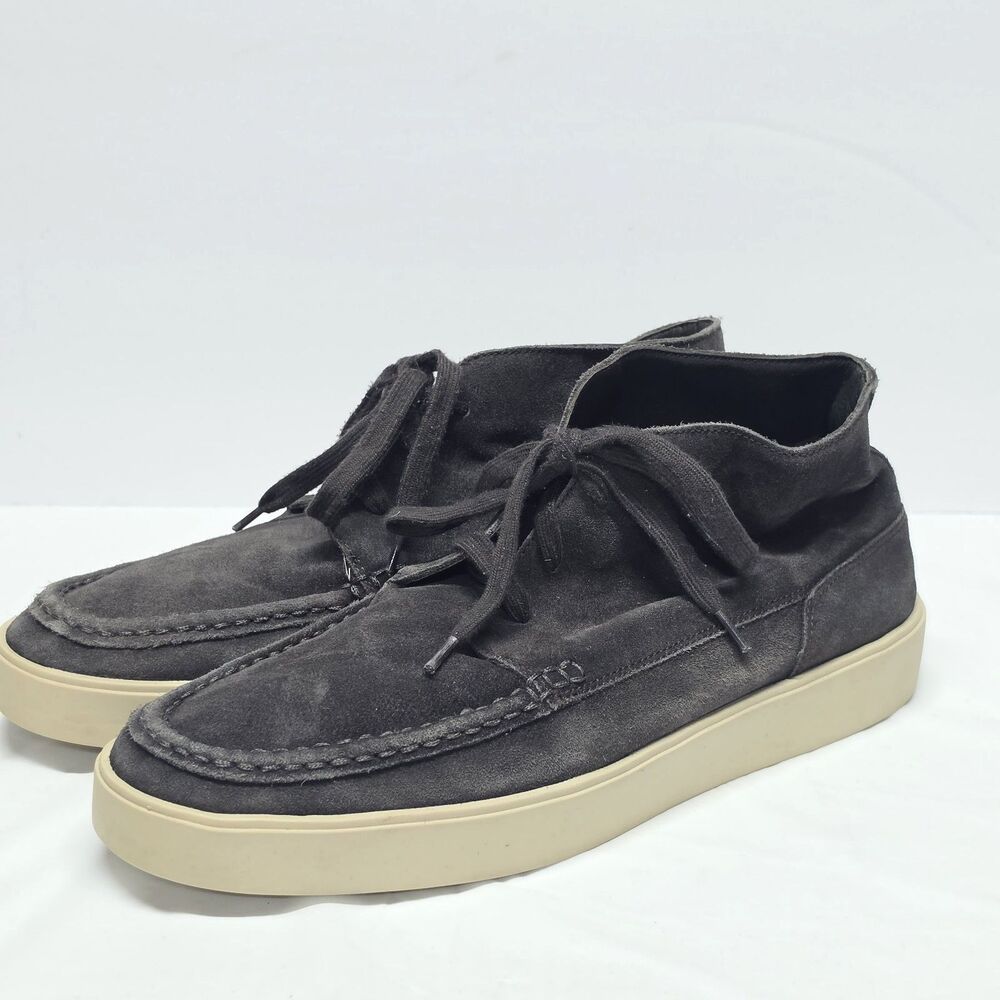 Vince Men's Tacoma Chukka Gray Suede Sneaker Boots Size 10 EU 44 Comfy Casual